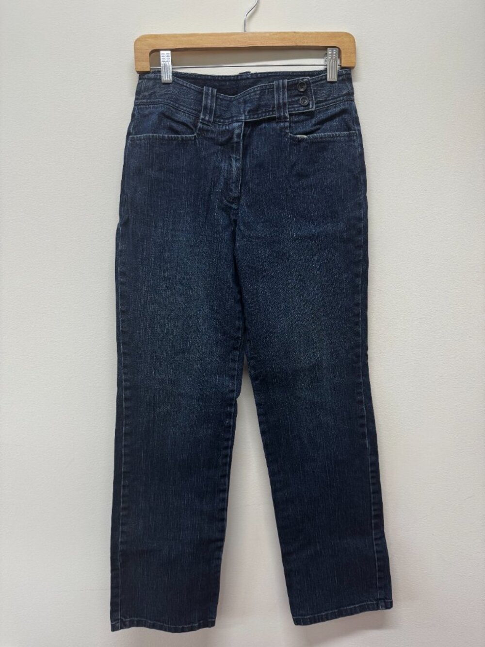 Talbots Womens Soft High-Rise Everyday Cotton Blend Straight Jeans - 4